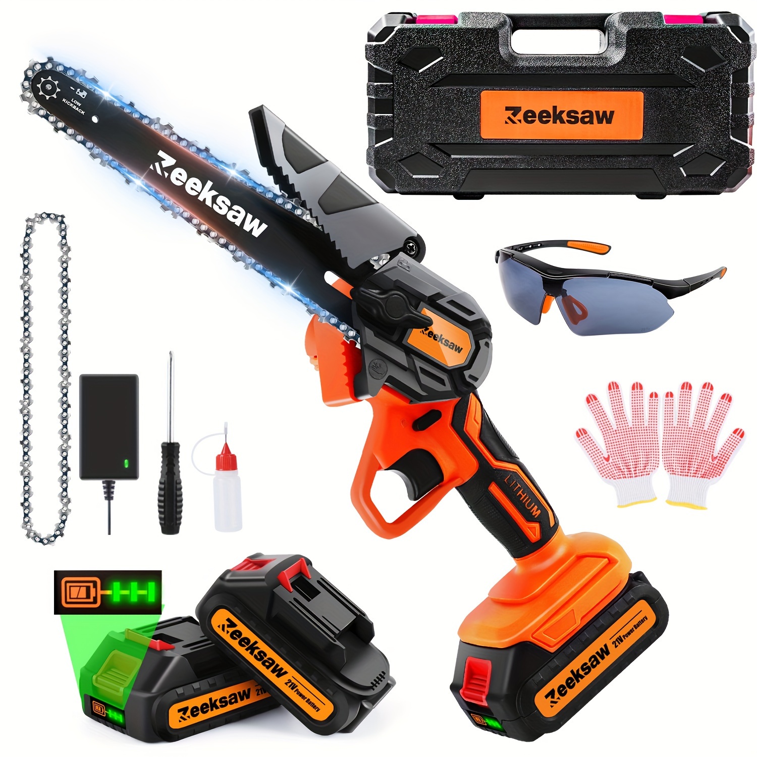 

Zeeksaw Includes 2 Batteries, 2024 6- Saw Auto , Tool- & , For Trimming And Wood Cutting Tasks,