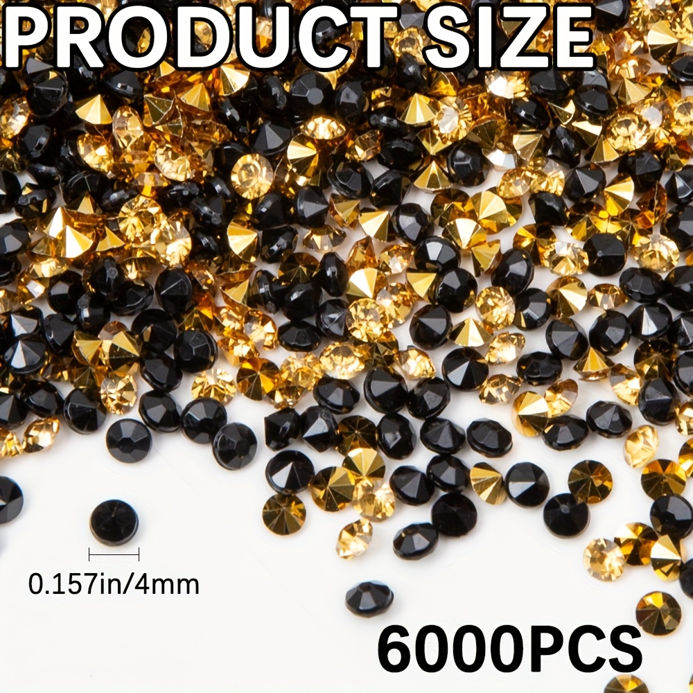 E-shop 6000 Stück Hochzeitstisch Streu Konfetti Kristalle Acryl Diamanten Strasssteine für Tischdekorationen Hochzeitsdekorationen Brautparty