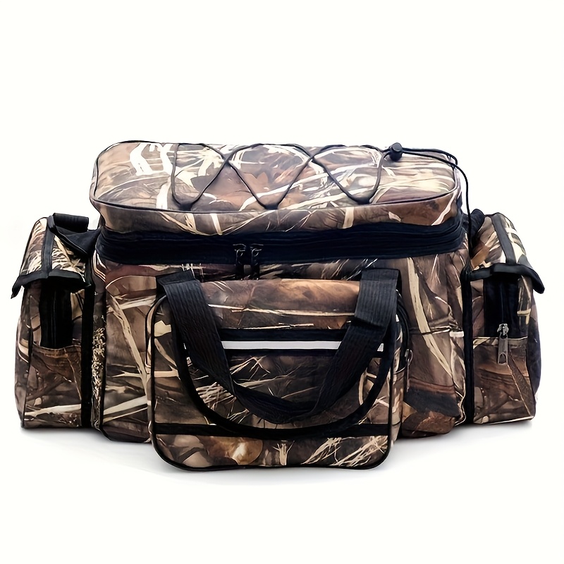 TEMU Jsfun Large Capacity Shoulder Crossbody Fishing Tackle Bag, Fishing Box For Outdoor Sports, Fishing Bag With Rod, Small Tackle Bag – Tackle Box