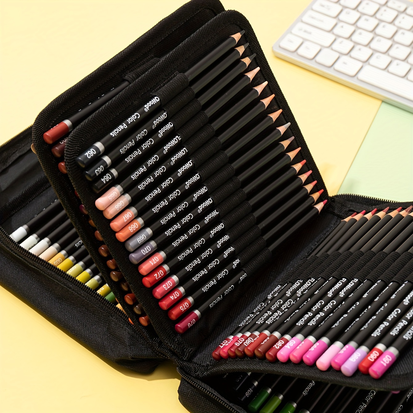 120 Professional Colored Pencils Set in Case for Sketching Drawing Art