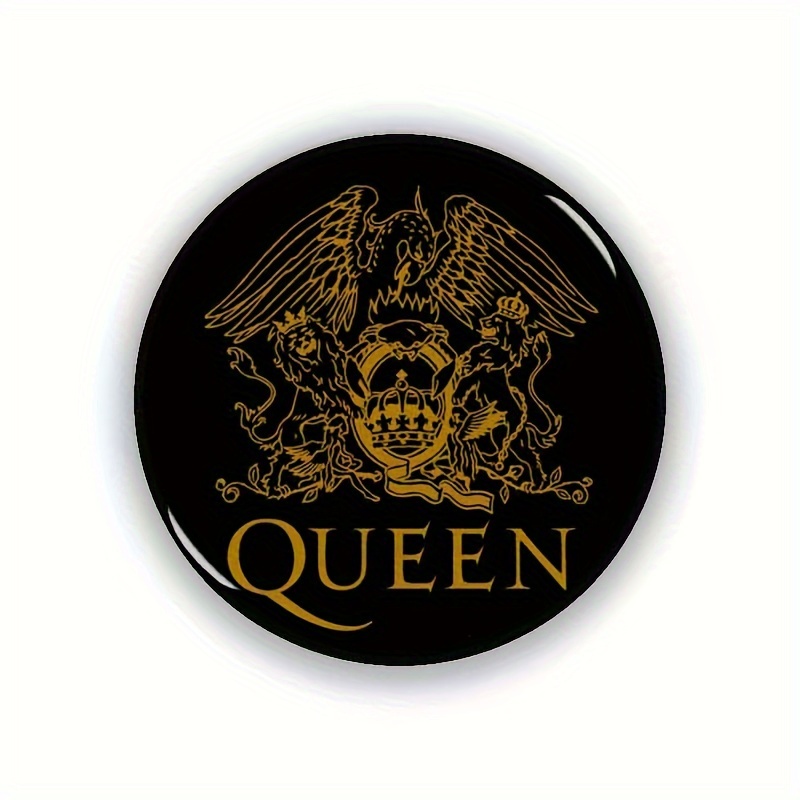 

Queen Band Pin, 1.7 Inch Plastic Brooch Pin For Diy Crafts, Badge Decoration, Jacket And Bag Accessory, 1pc