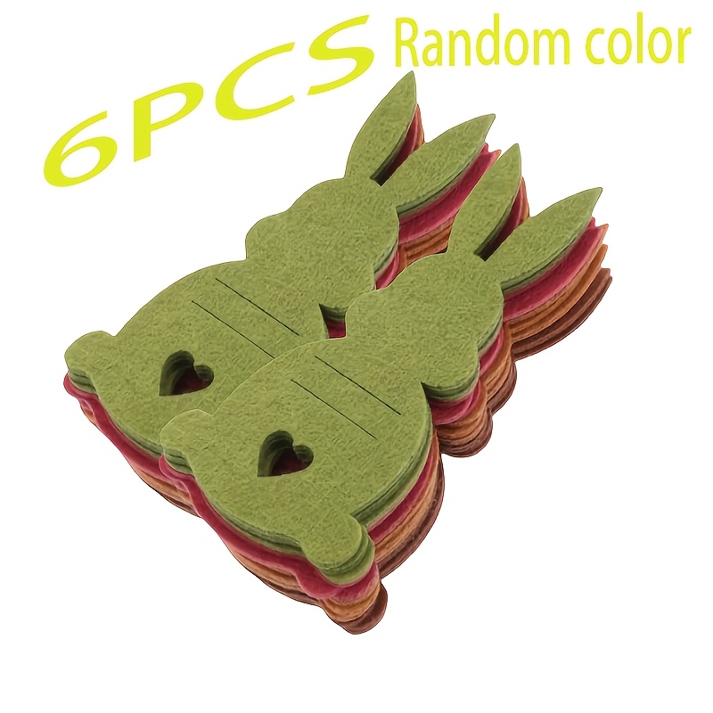 6 Easter Bunny-shaped Wallets, Random Colors | , Ideal For Weddings, Home Decor, Gifting, And Easter