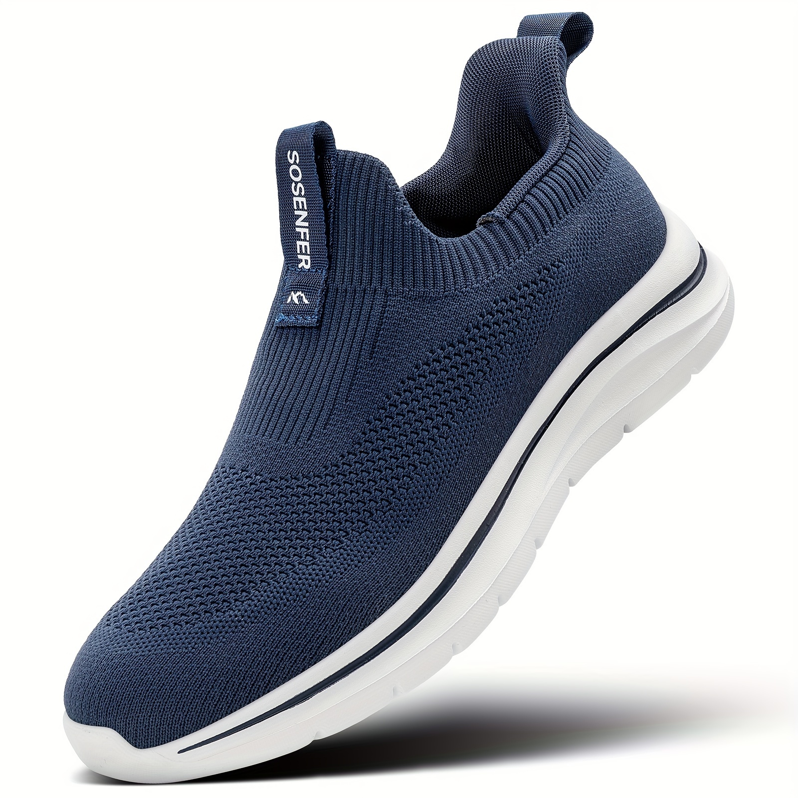 [Ventilated Design] *'s Vintage Casual Sports Sneakers Slip-On  Walking Shoes with Breathable Fabric Upper, Comfortable MD Sole