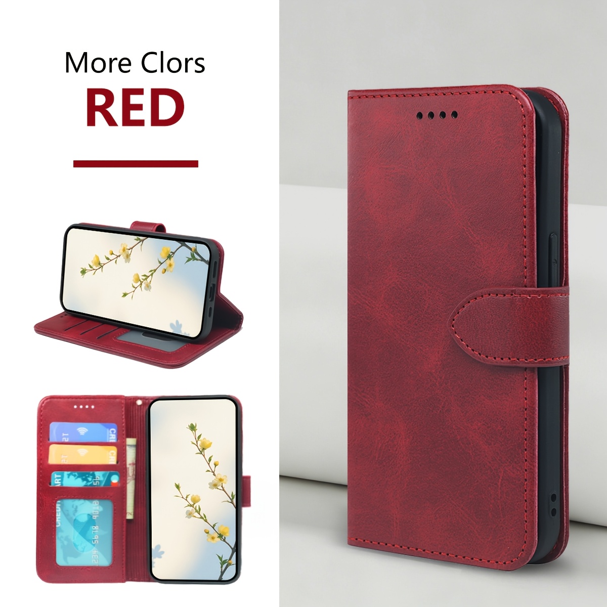 TEMU Phone Case: [for Flip Case]wallet Mobile Phone Case For Galaxy A54 5g/a55 5g/a56 5g/a36 5g/a35 5g/a37 5g/a57 5g, Protecting , Designed With 3