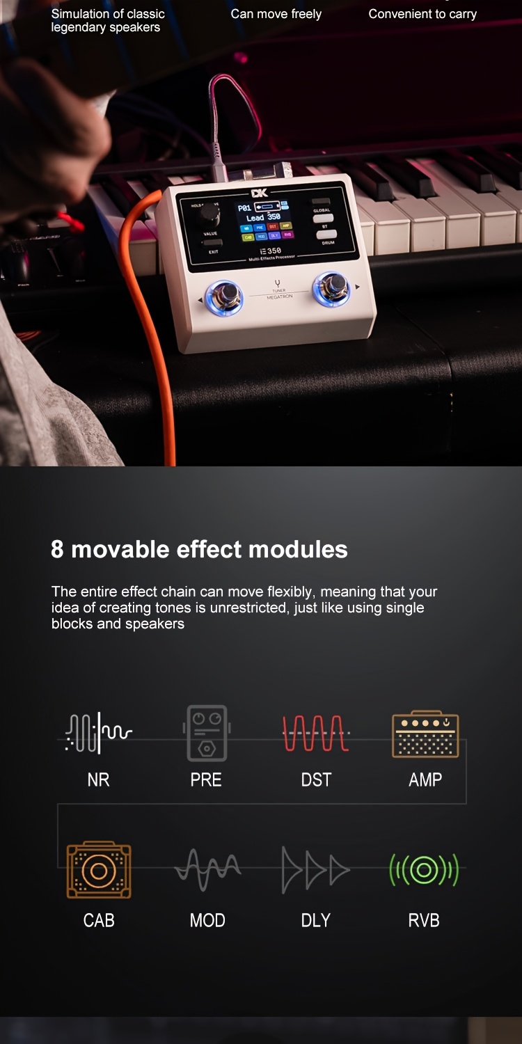 dk ie 350 pocket type multi effects processor guitar - Temu