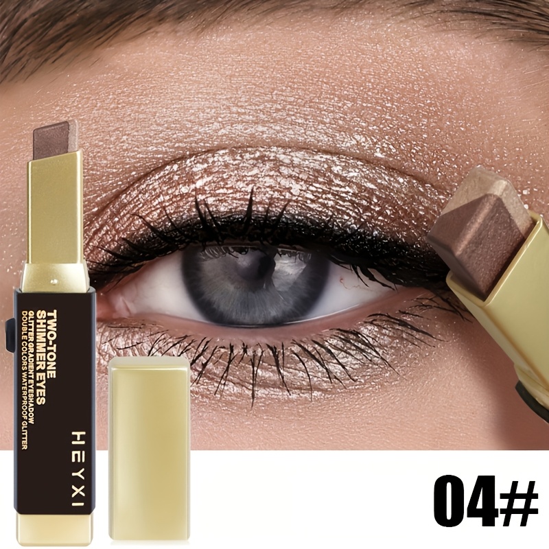 Dual-Tone Gradient Eyeshadow Pencil, Waterproof & Long-Lasting