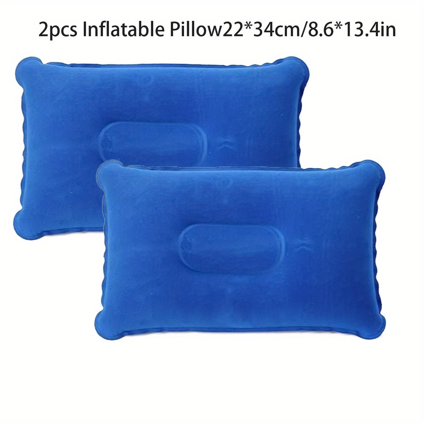 2 Inflatable Camping Pillows, Lightweight Travel Neck Pillow Set