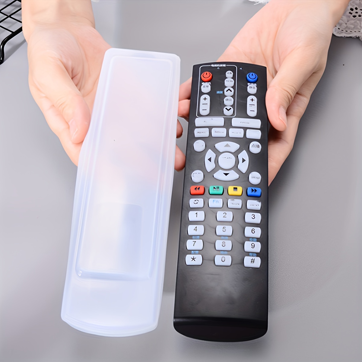 TEMU Funda De Silicona Para Aire Acondicionado Doméstico, Control Remoto De TV, Cubierta Protectora Elástica A Prueba De Polvo, Impermeable Y