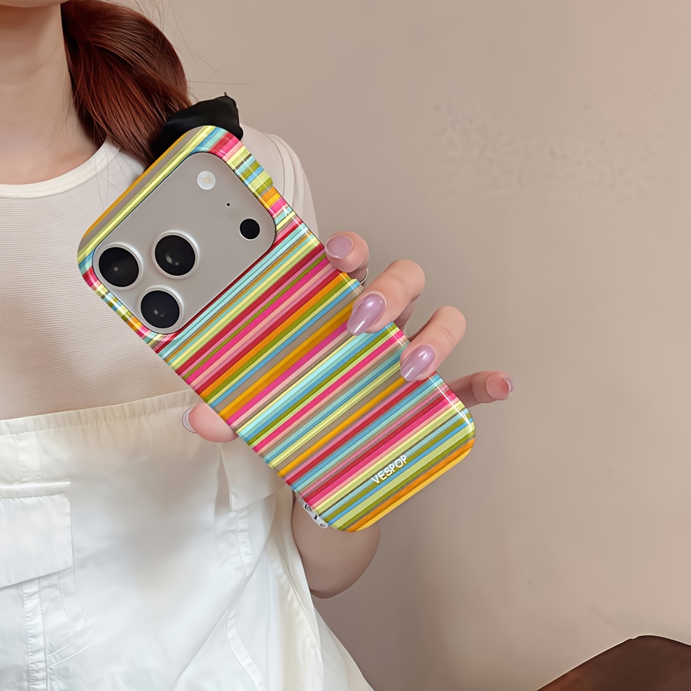 TEMU Phone Case - Heat Transfer Phone Case - Durable Glossy Full Coverage Hard , Superior Protection, Tough And Drop-resistant, Suitable For Iphone