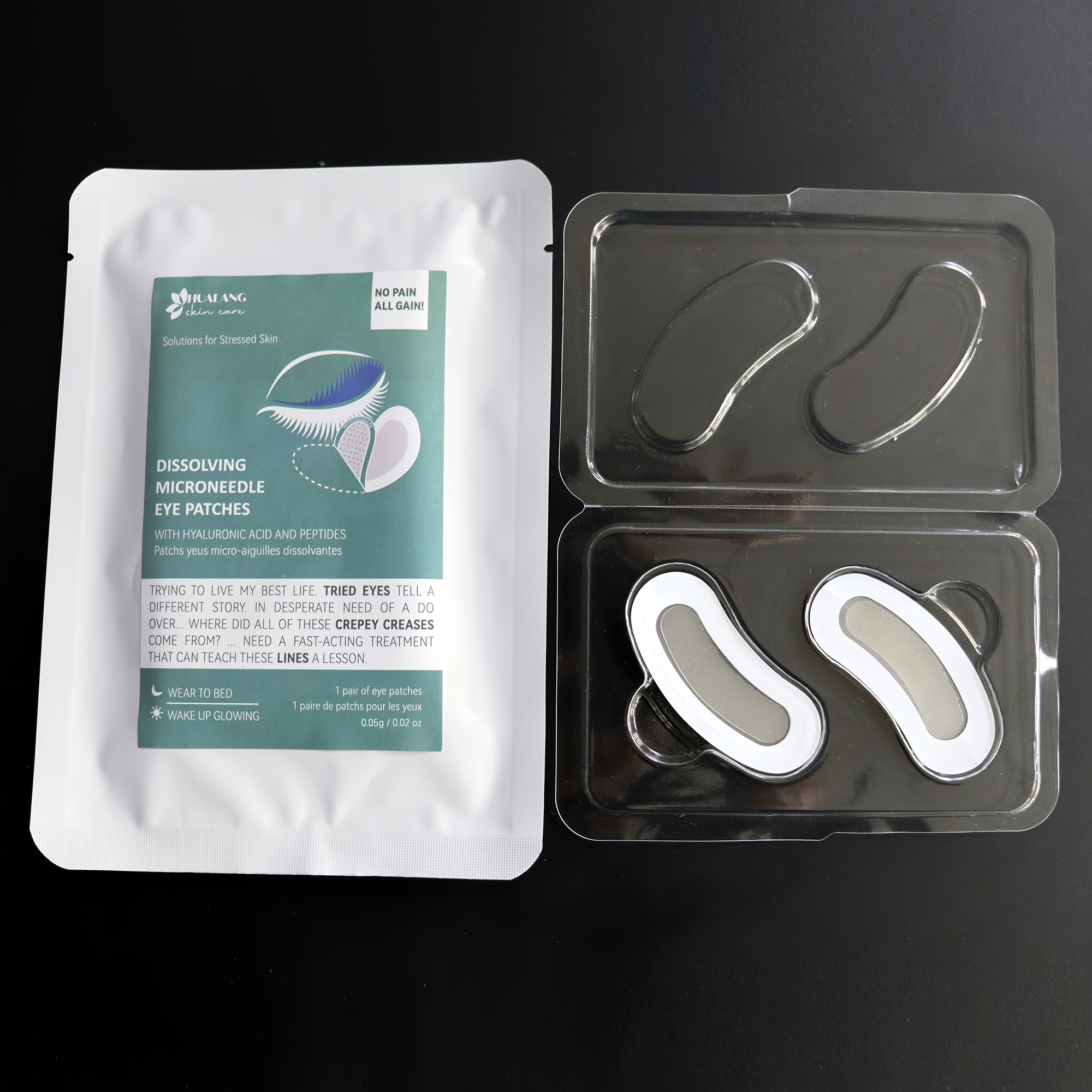 

Eye Patch, Micro Needle Hyaluronic Acid Soluble Dissolving Microneedle Under Eye Patch