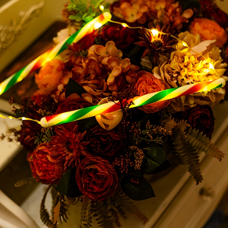 2026 Nieuwe Warm Wit/Kleurrijke Kerstman USB Ladder Verlichting - Afbeelding 13