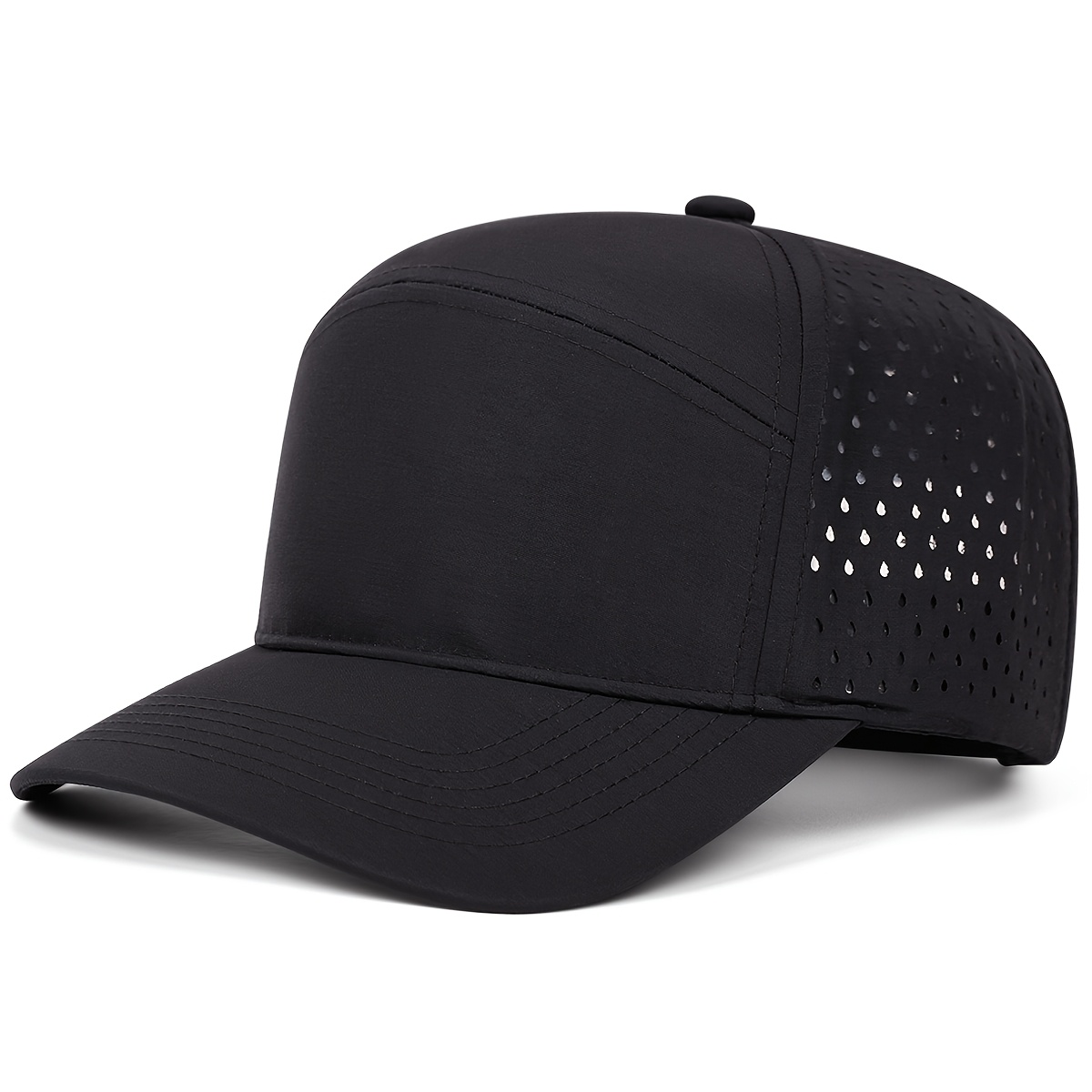 TEMU New Solid Color Curved Edge Breathable Mesh For Men Women Outdoor Summer Sunshade Truck Hat