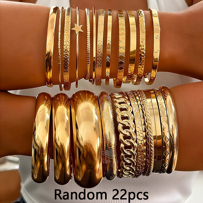 Random Versatile Daily Style Stackable Ring Set