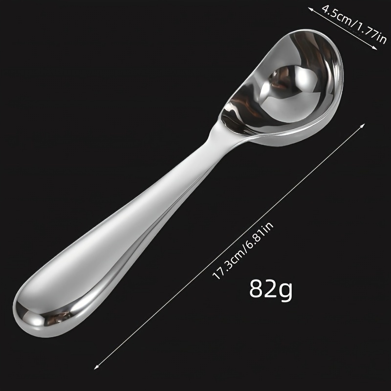 TEMU 304 Stainless Steel Scoop, Ice Cream Scoop, , Thickened Ice Cream Scoop, Household Cream Scoop