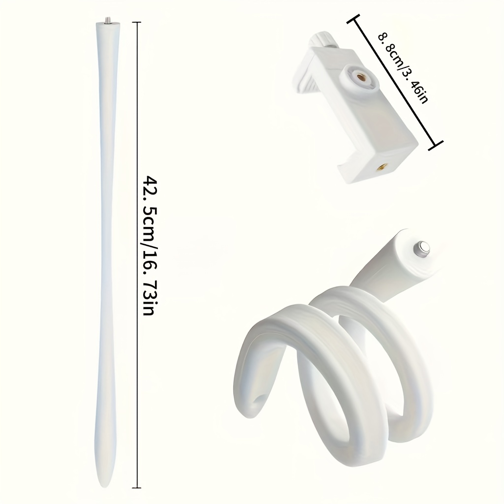 TEMU 1 Flexible Twist Camera Mount, Adjustable Gooseneck Bracket For Baby Monitors And Indoor Cameras, , No Drilling Required,