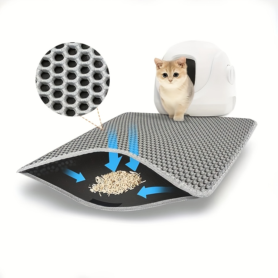 eva double layer cat litter mat washable anti tracking pad Temu