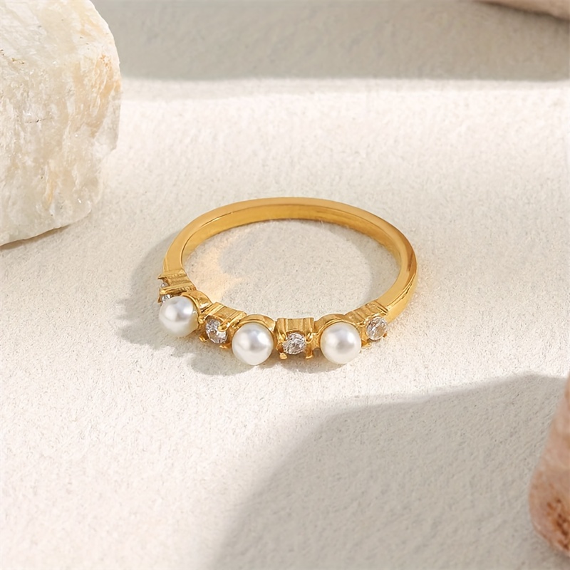 Women's Minimalist Style Stainless Steel Ring for Parties