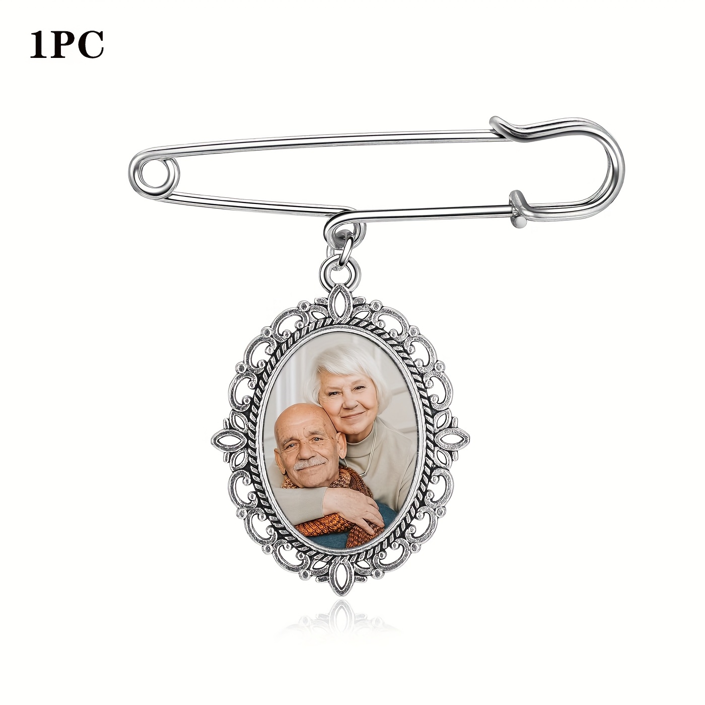 TEMU Custom Photo Brooches, Commemorative Pictures, Bouquet Brooches, Graduation Brooches, Wedding Brooches, Meaningful Gifts