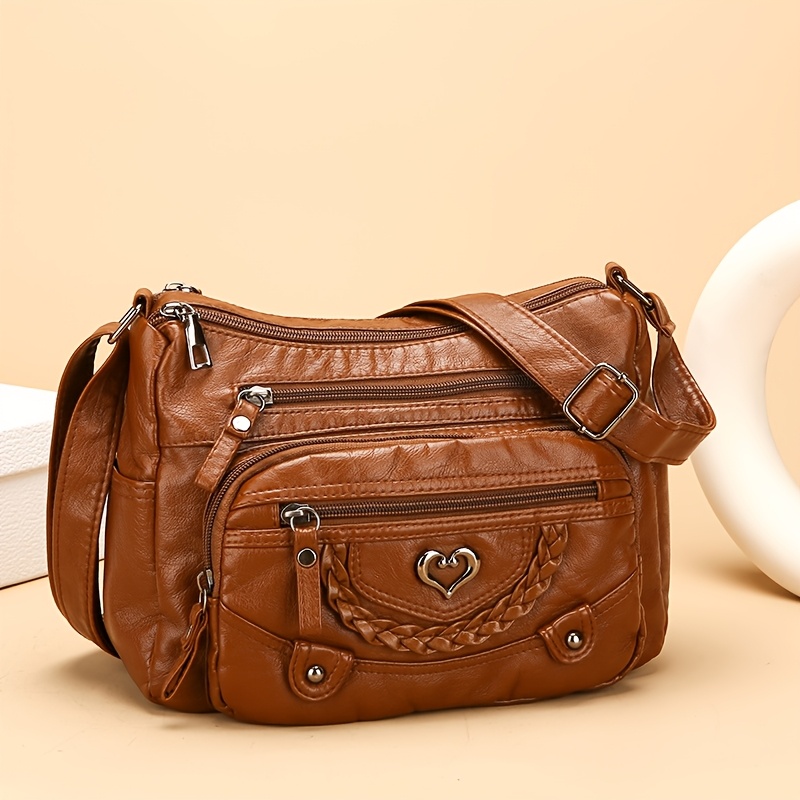 TEMU Multi-compartment Tote Bag With Soft Texture, Stylish And Elegant Women's Bag, Simple And Elegant, Versatile And Suitable For Occasions, Large Capacity, Commuter Crossbody Bag