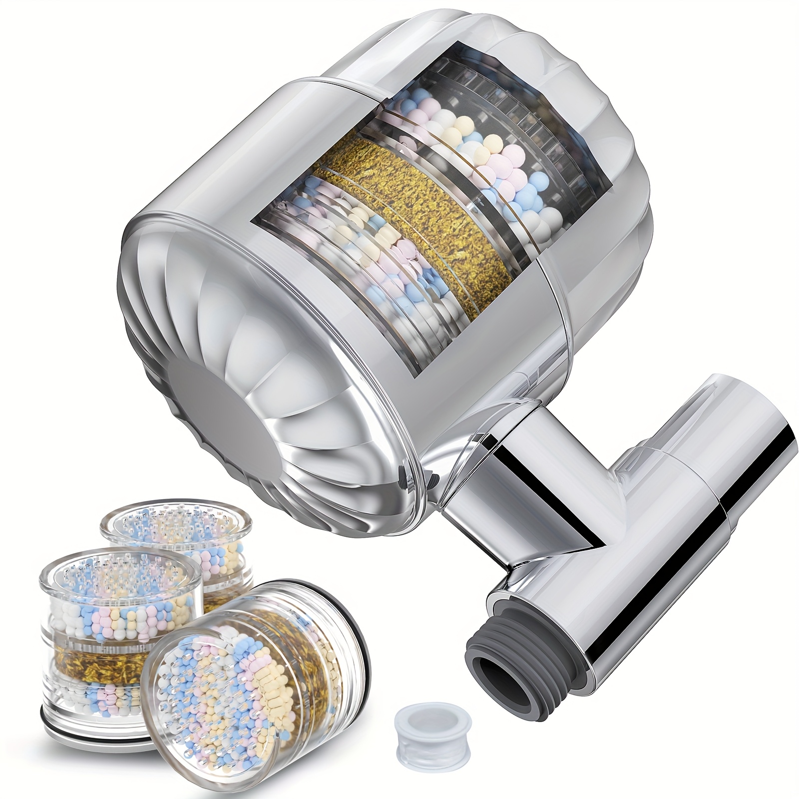 32 Stage Shower Filter For Hard Water - Shower Water Filter System With , Fluoride & Heavy Chemical Removal, Skin & Hair Care, Installation Shower Head Filter System (plastic)