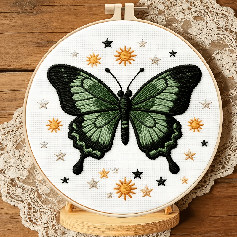 Green Vitality Handcraft Material Pack Embroidery Kit