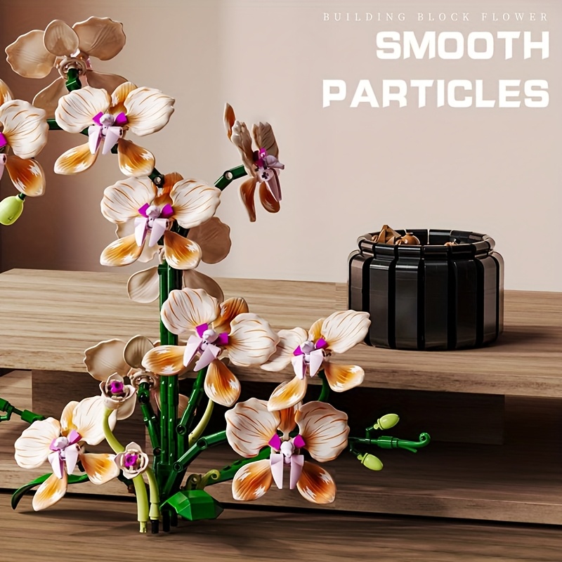 866pcs Assembled Educational Building Blocks, Champagne Orchid