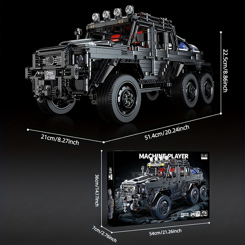 Image of 3224pcs Cool Building Block Car, Extra-large Assembly Building Block Vehicle, For Enthusiasts, Cool Assembly Model For, Birthday/valentine's Day Gift