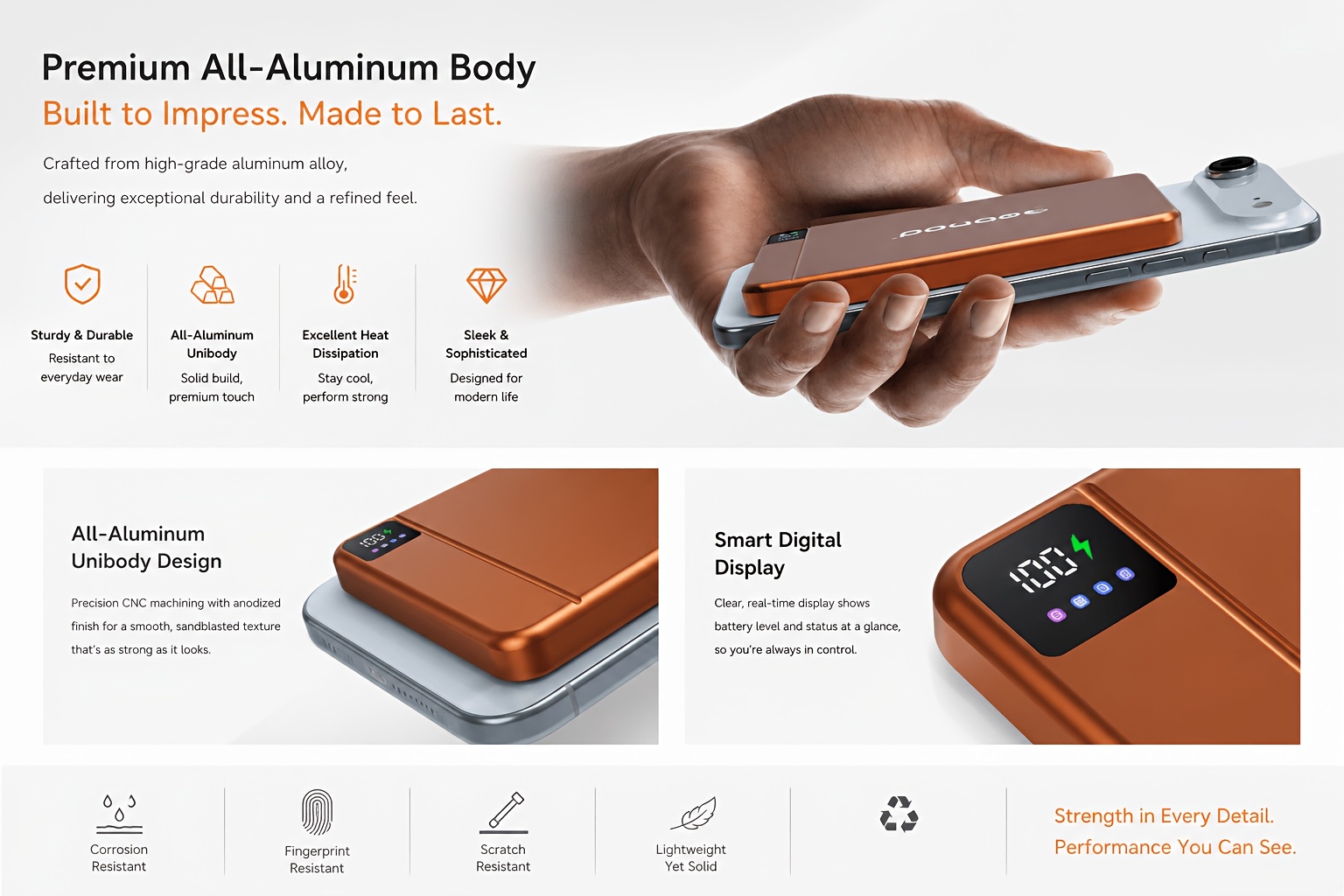  ultra thin power bank 5000mah power bank portable battery pack wireless portable magnetic charger compatible with 17 16 15 14 13 12 suitable as a gift for mothers for birthdays spring Product details 2