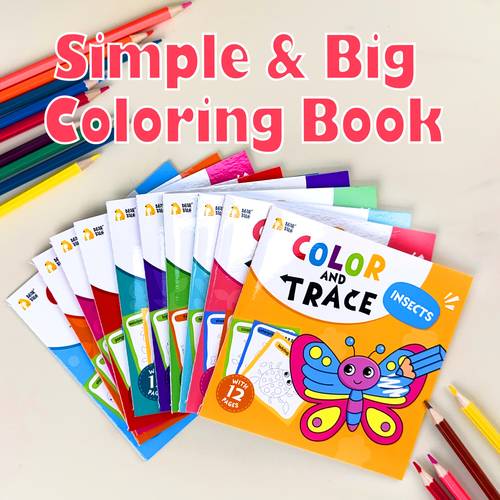 10 animal themed coloring books with english words for kids childrens drawing toys drawing painting fun doodle enlightenment educational toy boost basic vocabulary to school