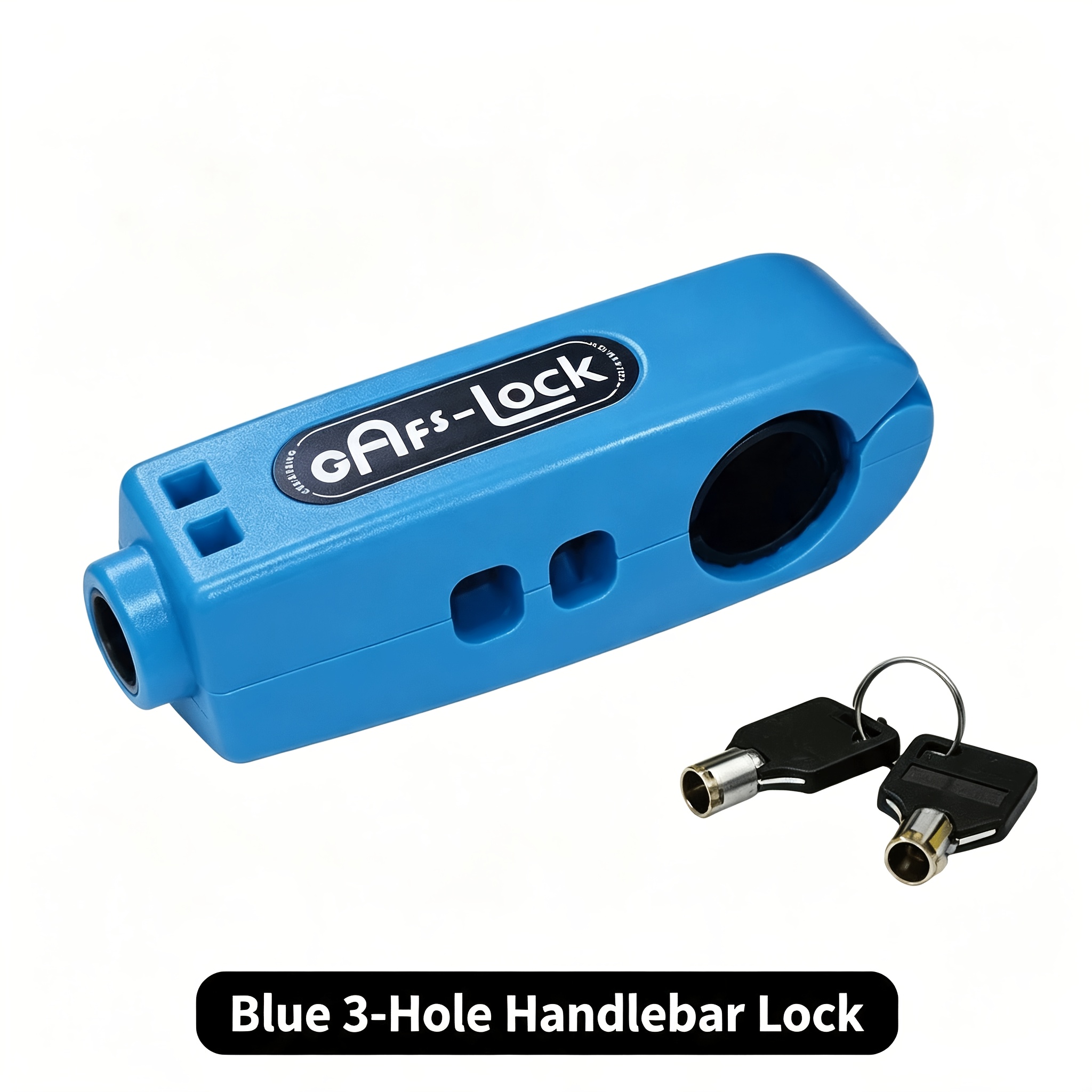 TEMU Anti-theft Handlebar Lock Set (including 2 Keys), Motorcycle Code Lock-anti-theft Abs Throttle Door Lock, Suitable For Key-free Systems For