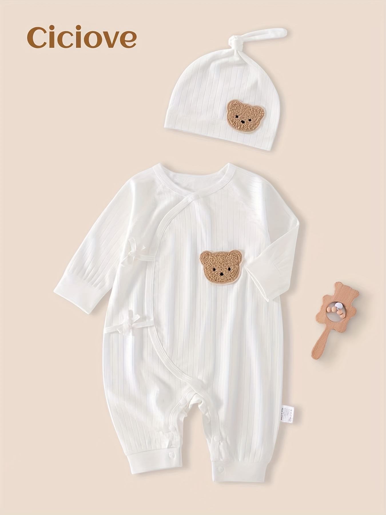 Baby Clothes Spring and Summer Baby Cute Cartoon Animal Pattern Jumpsuit  Romper Outdoor