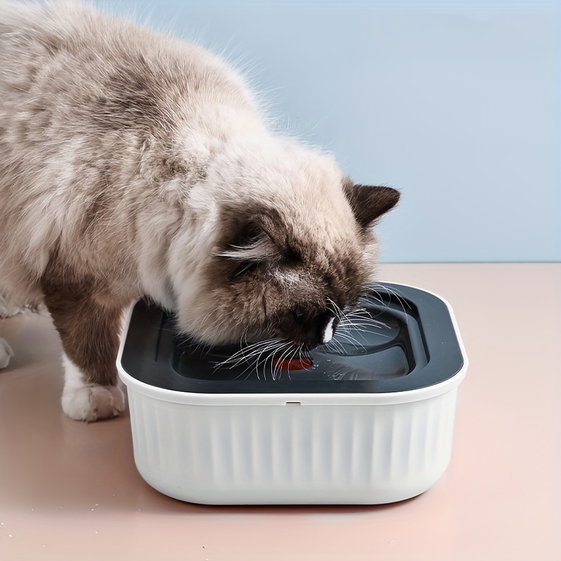 Pet Water Bowl For Cats, Anti-Spill And Anti-Tip, Floating Water Bowl For  Car Travel And Home Use, No Electricity Required