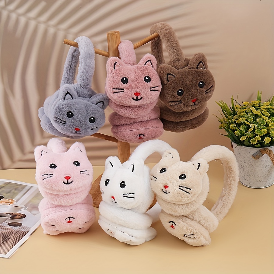 korean style autumn winter plush warm ear cute cartoon - Temu