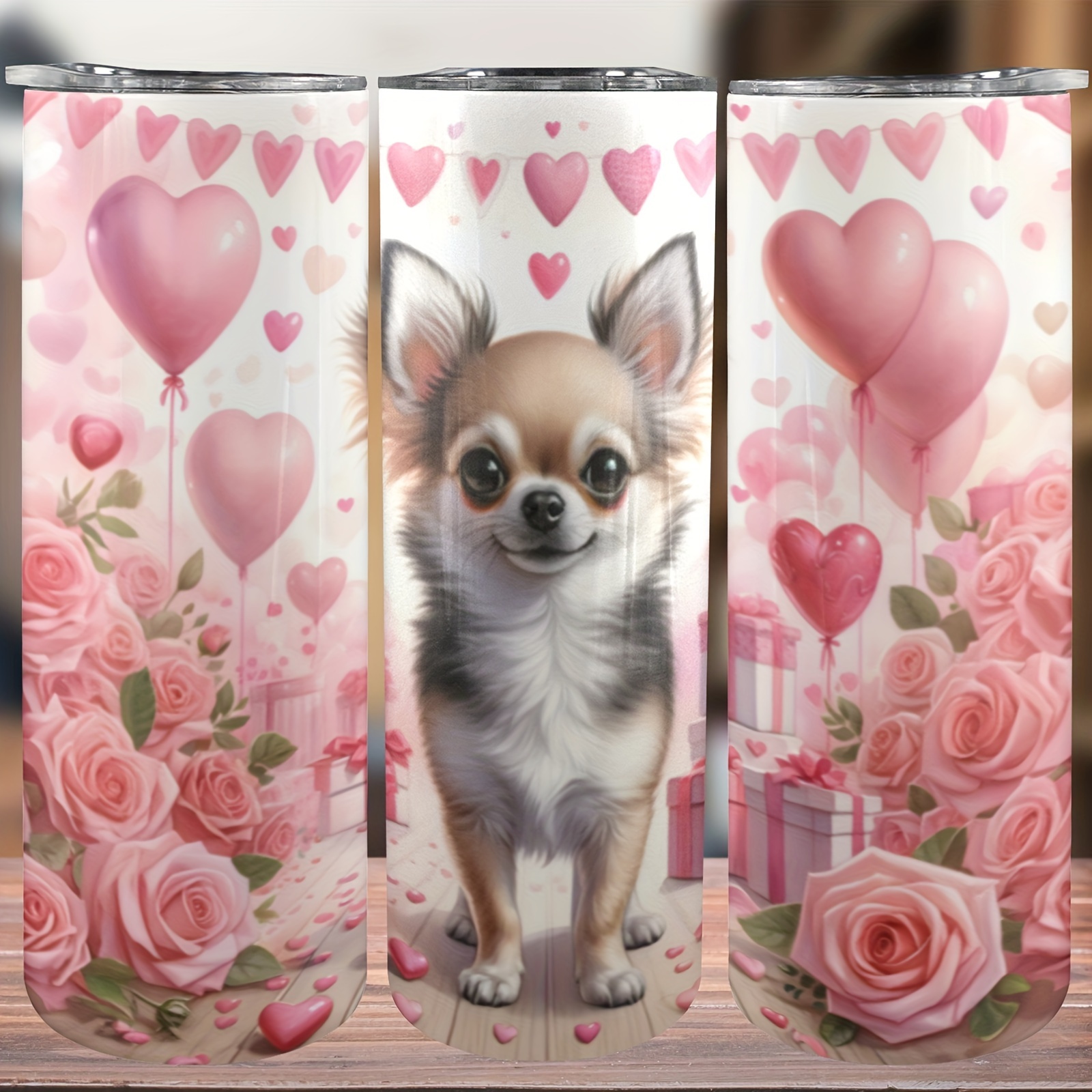 

1pc 20oz, The Dog, Stainless Steel Insulation Car Cup, Insulation Tumbler Cup With Lid Travel Coffee Mugs, Gift Car Outdoor Tumbler Water Bottle
