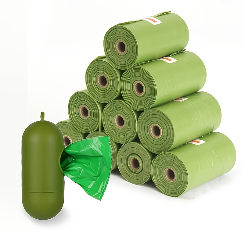 10 rolls of 150 dog stool bag thickened full degradation stool bag excrement bag artifact shovel cat excrement bag pet garbage   receiver