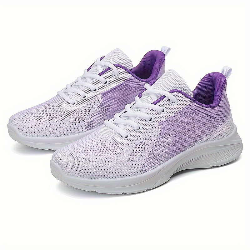 Knit Sneakers Women s Breathable Casual Lace Outdoor Shoes - Temu Australia