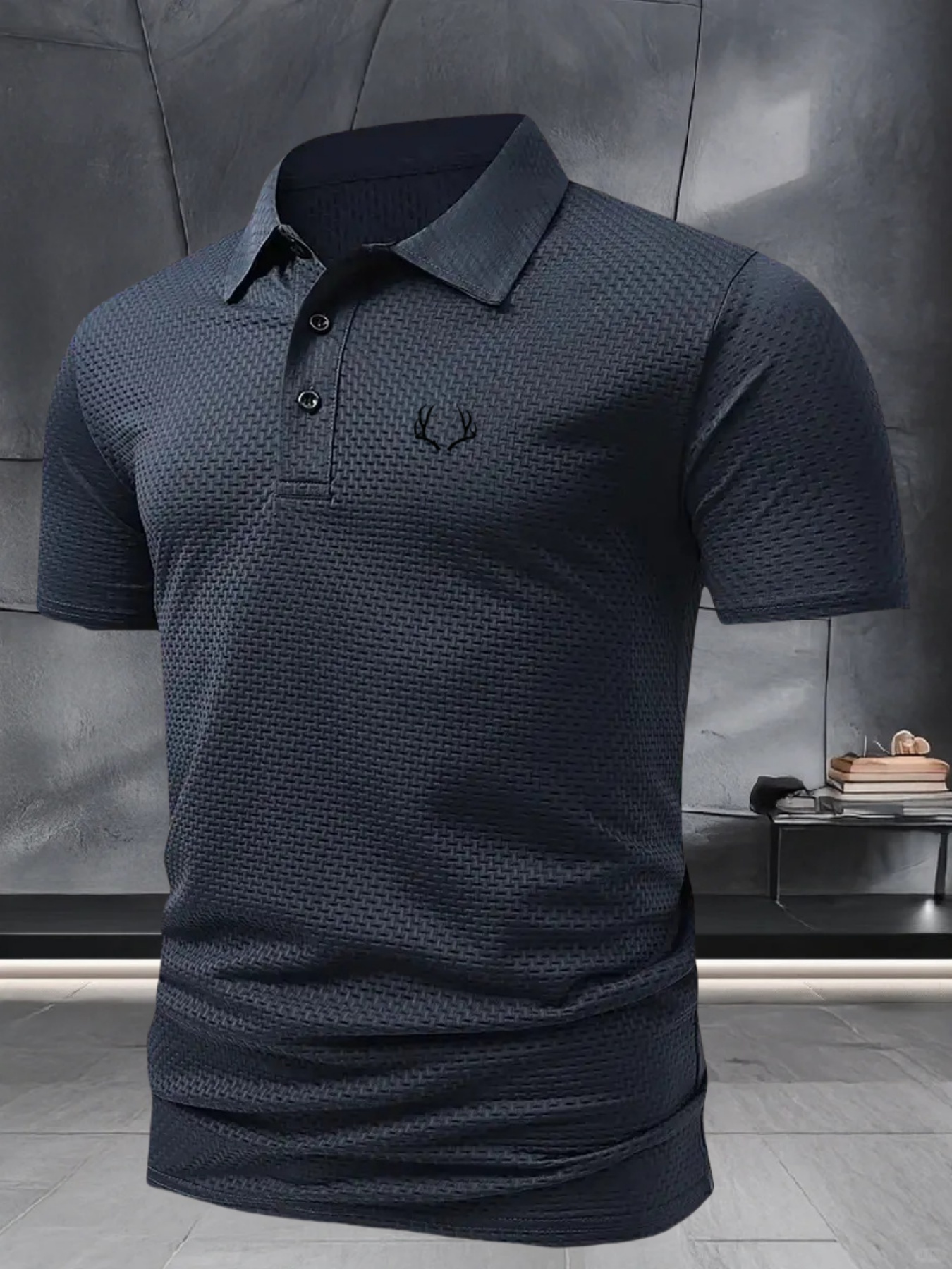 Fs564 Herre Business Casual Poloskjorte Værpreg Hurtigtørkende Rynkefri - Bilde 1