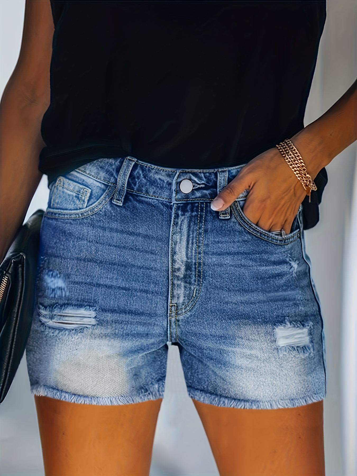 Women Shorts Denim - Free Returns Within 90 Days - Temu United Kingdom