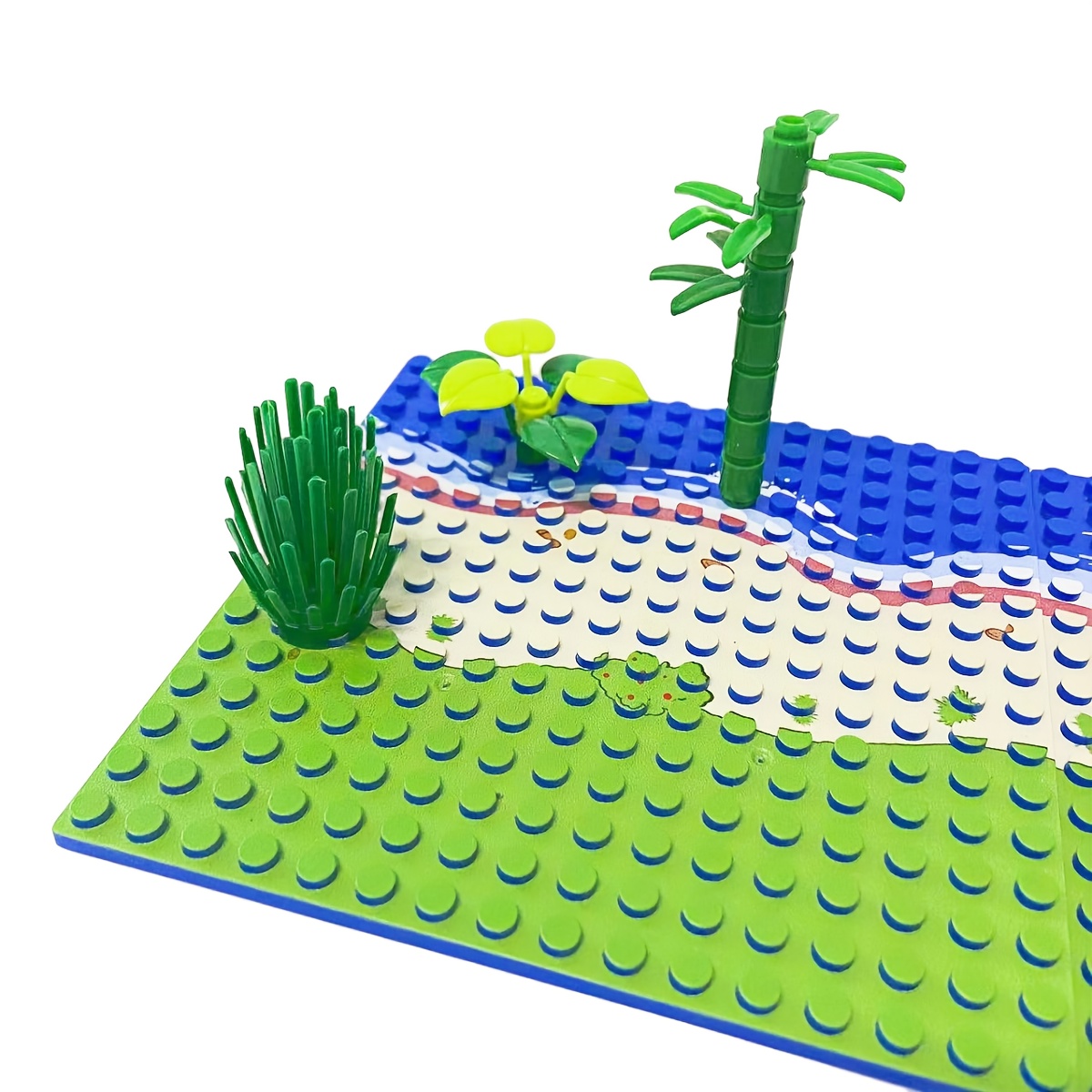 2pcs 16*16 Dots Printed Baseplate Building Blocks DIY Toys