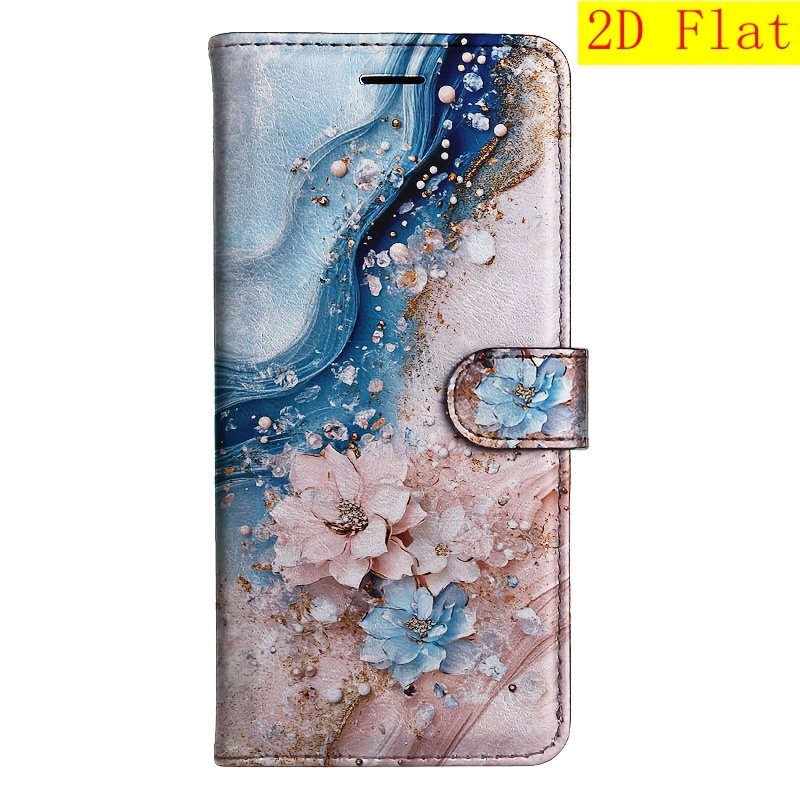 TEMU Phone Case - 2d Flat Golden Particles Flip Wallet Case For Moto Edge G9 E7 G30 G34 G10 G20 G50 G60 S E30 E40 E20 G41 G31 G51 G71 S30 X30 G22 G52