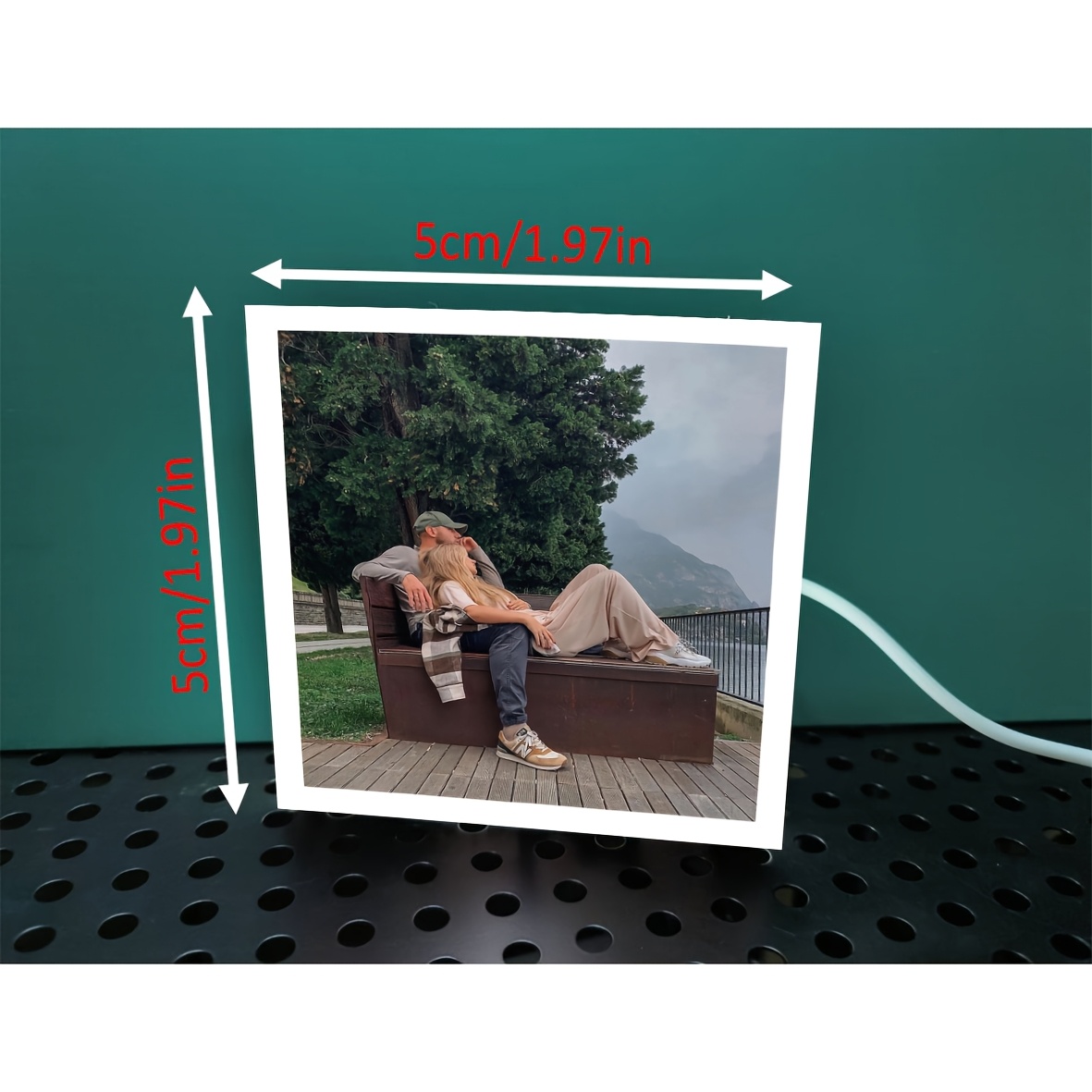 TEMU Custom Square Photos, Fun Blank-space Photos, Novelty Blank-space Photos, Personalized Photo Printing, Journal Photos, Couple Photos, Daily