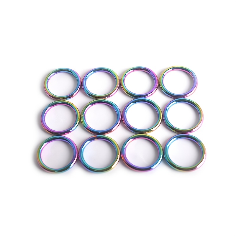 Image of 12pcs Iron O-ring 4 Sizes Sewing Accessory
