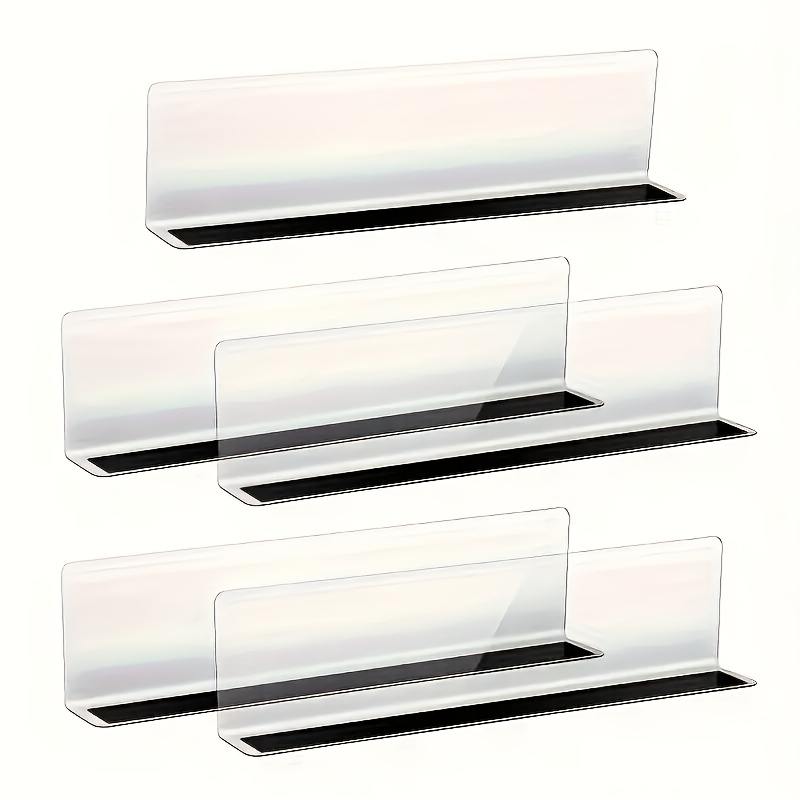 5pcs of l shaped pvc display partitions sturdy plastic shelf dividers for organizing supermarkets home and kitchen storage solutions shelf dividers details may  