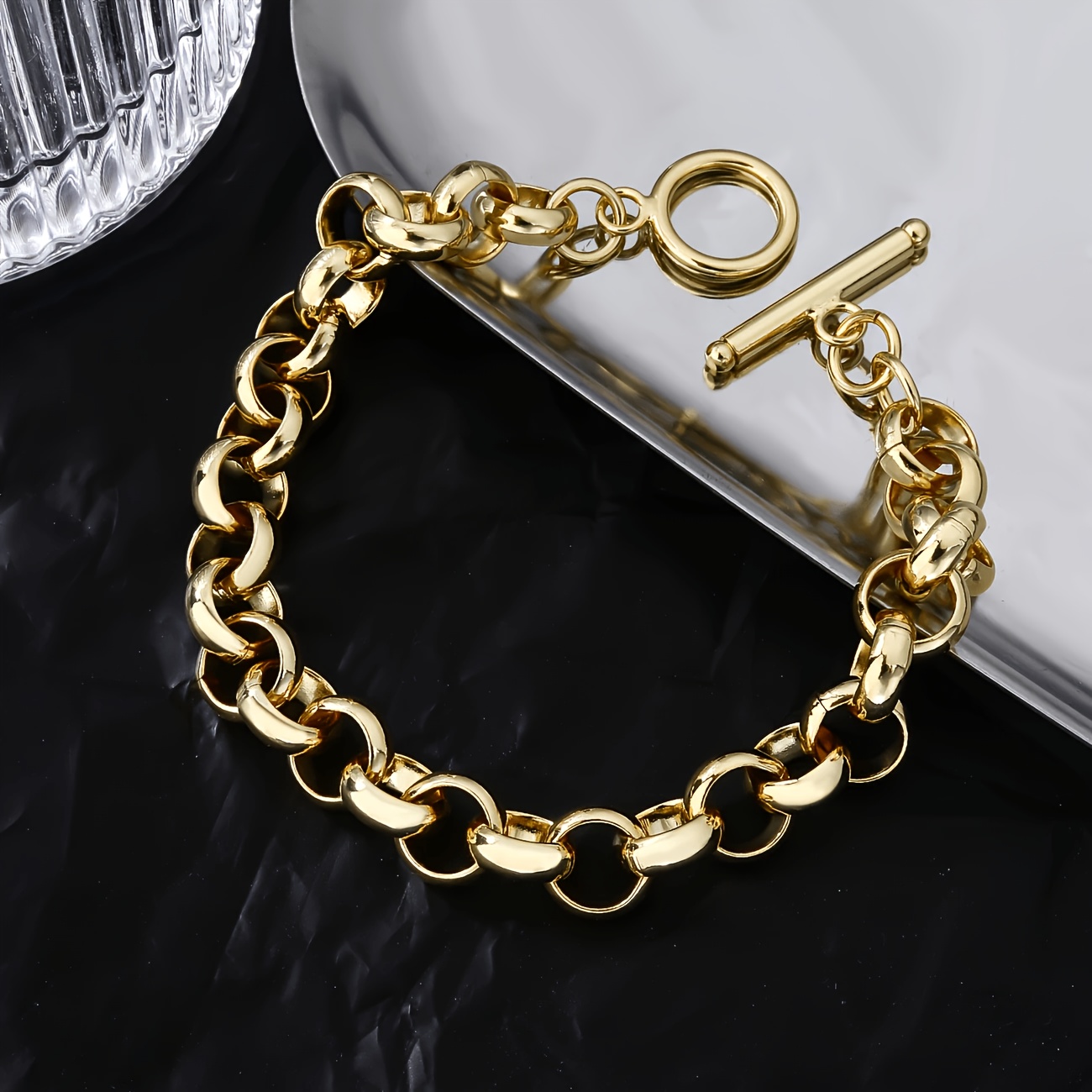 TEMU Versatile Retro Classic Ot Exquisite Daily Elegant Women's Bracelet