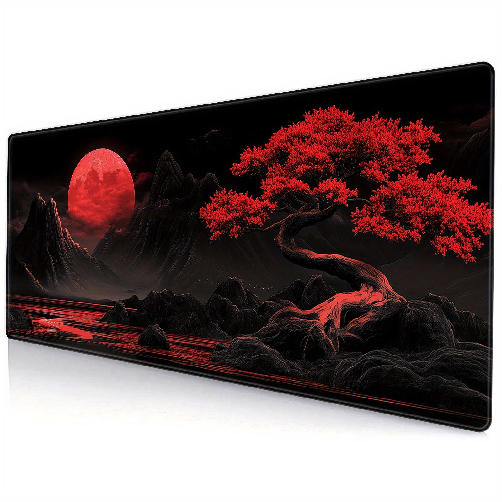 

Xl Anime Desk Mat - Large Japanese Gaming Mouse Pad With Non-slip Rubber Base, Extended Keyboard Protector For Home Office, 15.7x35.4 Inches, Mouse Pads For Desk