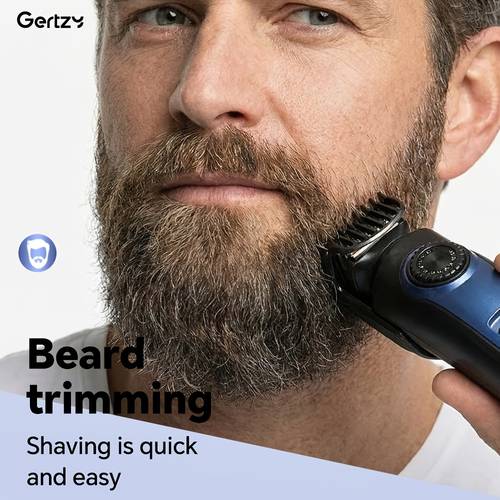 elektrische baardtrimmer voor mannen, oplaadbare draadloze tondeuse voor mannen, haar trimmen voor baarden, snor en lichaamshaartrimmer, verstelbare lengte, digitaal display en usb type-c, cadeaus voor , echtgenoot of