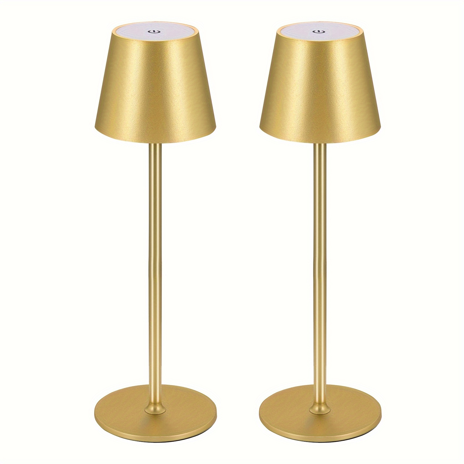 2 Pack Cordless Table Lamp Led Desk Lamp, 4000mah Rechargeable Touch Night Light Wireless For Home/restaurant/bedroom/outdoor