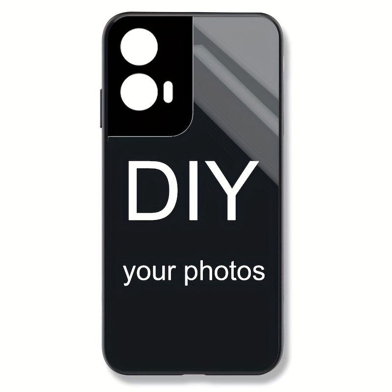 TEMU Customized Mobile Phone Case Pattern For Motorola Moto G15/75/55/35/85/84/64/54/34/24/04/22/14/5g Diy Couple Photo Glass High-definition Glossy