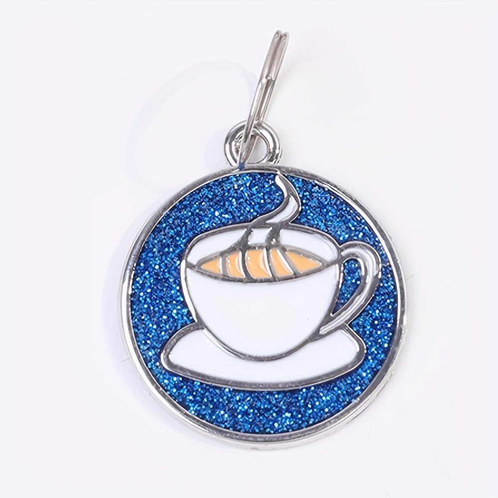 Customizable Coffee Cup-Themed Dog Tags