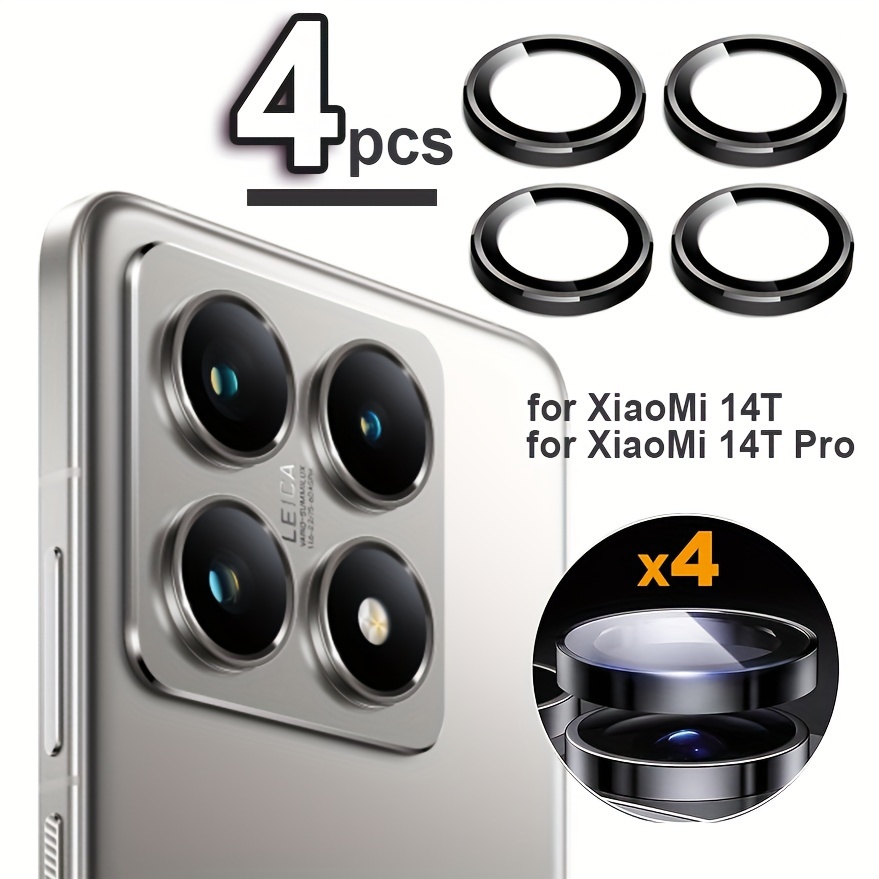 

For Xiaomi 14t Pro Mi 14 Camera Lens Ring 360 Fashion Tempered Glass Screen Protector